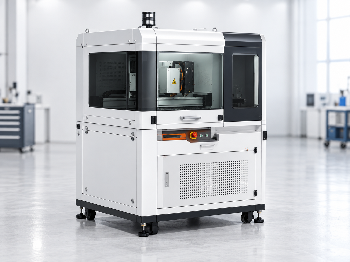 Máquina industrial de corte a laser fiber